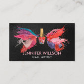 Carte De Visite Couleurs des ongles (Devant)