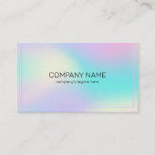 Carte De Visite Couleurs douces holographe arrière - plan 2 (Devant)