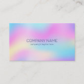 Carte De Visite Couleurs douces holographe arrière - plan 4 (Devant)