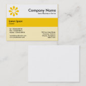 Carte De Visite Couleurs du centre - Ambre - Art déco (Devant / Derrière)