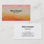 Carte De Visite Couleurs du désert Peinture paysagère Abstraite (Devant / Derrière)