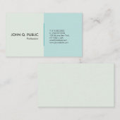 Carte De Visite Couleurs élégantes Bleu professionnel moderne (Devant / Derrière)