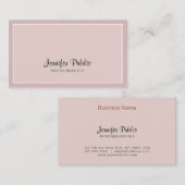 Carte De Visite Couleurs élégantes créatives de conception simple (Devant / Derrière)