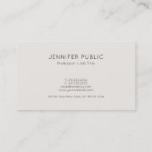 Carte De Visite Couleurs élégantes Design créatif Professionnel te (Dos)