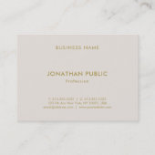 Carte De Visite Couleurs élégantes Design minimaliste Modèle Luxe (Dos)