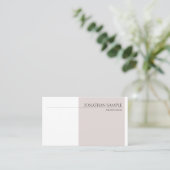 Carte De Visite Couleurs Élégantes et modernes Clair professionnel (Debout devant)