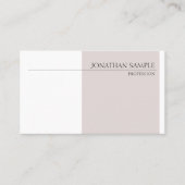 Carte De Visite Couleurs Élégantes et modernes Clair professionnel (Devant)