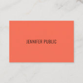 Carte De Visite Couleurs élégantes et modernes Simple Modèle Profe (Devant)