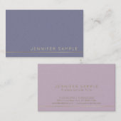 Carte De Visite Couleurs élégantes et modernes tendance Finition p (Devant / Derrière)