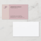 Carte De Visite Couleurs élégantes et professionnelles modernes Mo (Devant / Derrière)