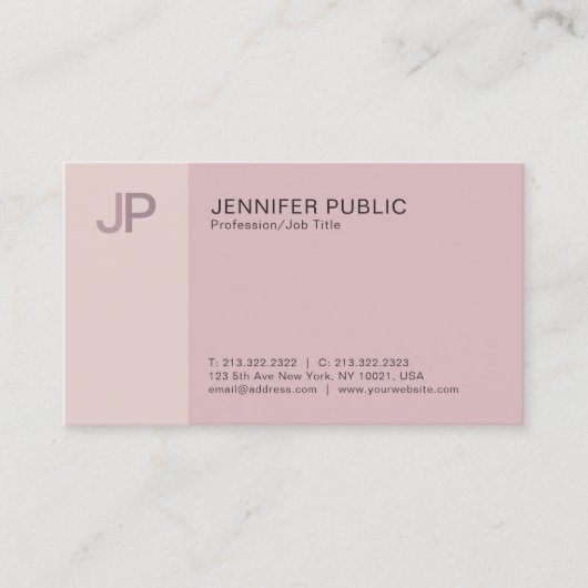 Carte De Visite Couleurs élégantes et professionnelles modernes Mo (Devant)