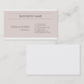 Carte De Visite Couleurs élégantes et tendance Design épuré modern (Devant / Derrière)