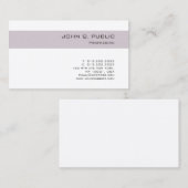 Carte De Visite Couleurs élégantes et tendance Design Simple Chic (Devant / Derrière)