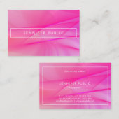 Carte De Visite Couleurs élégantes et tendance moderne rose bleu v (Devant / Derrière)