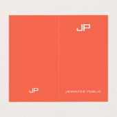 Carte De Visite Couleurs élégantes et tendance professionnelle Mon (Extérieur déplié)