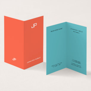 Carte De Visite Couleurs élégantes et tendance professionnelle Mon