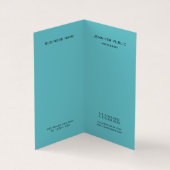 Carte De Visite Couleurs élégantes et tendance professionnelle Mon (Intérieur)