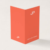 Carte De Visite Couleurs élégantes et tendance professionnelle Mon (Extérieur)