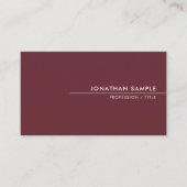 Carte De Visite Couleurs élégantes Modèle simple et moderne (Devant)