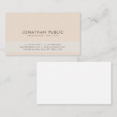 Carte De Visite Couleurs élégantes Moderne Modèle élégant Professi (Devant / Derrière)