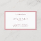 Carte De Visite Couleurs élégantes Moderne Simple Modèle Professio (Dos)