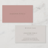 Carte De Visite Couleurs élégantes Moderne Simple Modèle Professio (Devant / Derrière)