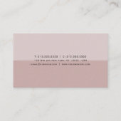 Carte De Visite Couleurs élégantes Moderne Simple Professionnel te (Dos)