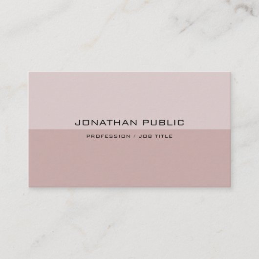 Carte De Visite Couleurs élégantes Moderne Simple Professionnel te (Devant)