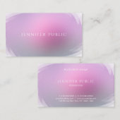 Carte De Visite Couleurs élégantes modernes Professionnel Modèle s (Devant / Derrière)