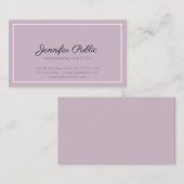 Carte De Visite Couleurs élégantes modernes Professionnel Simple (Devant / Derrière)