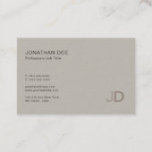 Carte De Visite Couleurs élégantes Monogramme professionnel modern (Dos)