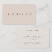 Carte De Visite Couleurs élégantes personnalisées Modèle professio (Devant / Derrière)