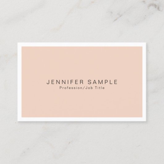 Carte De Visite Couleurs élégantes professionnelles Design chic mo (Devant)