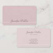 Carte De Visite Couleurs élégantes professionnelles Moderne Plaine (Devant / Derrière)