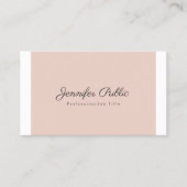 Carte De Visite Couleurs Élégantes Professionnelles Simple Chic Mo (Devant)