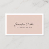 Carte De Visite Couleurs Élégantes Simple Design Moderne Simple (Devant)