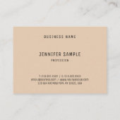 Carte De Visite Couleurs élégantes tendance Modèle Personnalisé Pr (Dos)