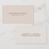 Carte De Visite Couleurs élégantes tendance Modèle simple moderne (Devant / Derrière)