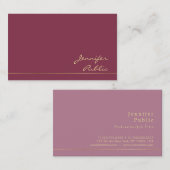 Carte De Visite Couleurs élégantes Tendance Moderne Finition soie  (Devant / Derrière)