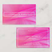 Carte De Visite Couleurs élégantes tendance moderne rose bleu pour (Devant / Derrière)