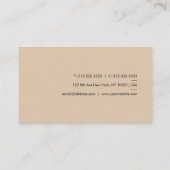 Carte De Visite Couleurs élégantes Votre texte personnalisé Modèle (Dos)