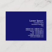 Carte De Visite Couleurs en cascade II - bleu foncé (Dos)