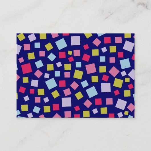 Carte De Visite Couleurs en cascade II - bleu foncé (Devant)