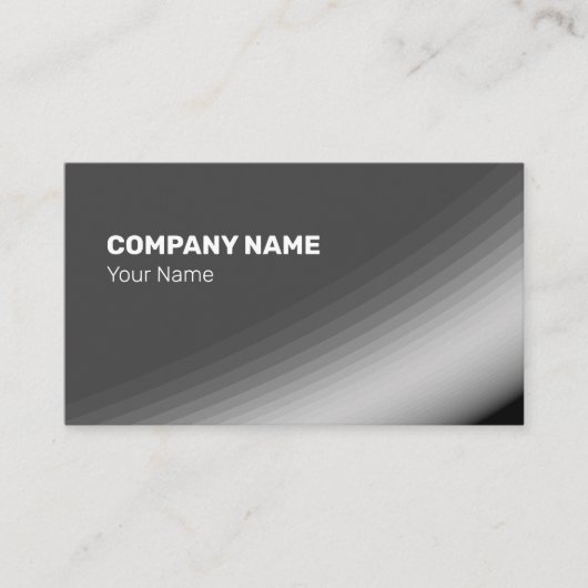 Carte De Visite Couleurs et rayons noirs blancs et gris fin (Devant)