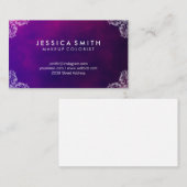 Carte De Visite Couleurs exquises et coins fantaisie (Devant / Derrière)