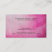 Carte De Visite Couleurs fluides modernes rose profond Arrière - p (Dos)