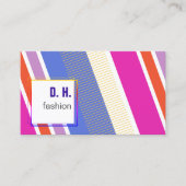 Carte De Visite Couleurs fraîches de mode cool (Devant)