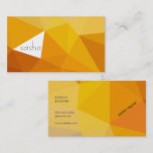Carte De Visite Couleurs géométriques (oranges) (Devant / Derrière)