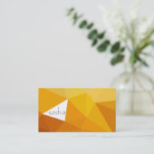 Carte De Visite Couleurs géométriques (oranges) (Debout devant)