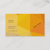 Carte De Visite Couleurs géométriques (oranges) (Dos)